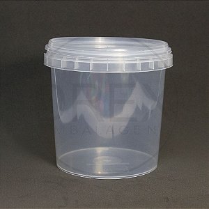 BALDE REDONDO PLASTICO 1.000 S/ALCA COM TAMPA