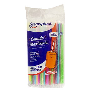CANUDO 5MM SACHE COLORIDO C/ 100 UNID