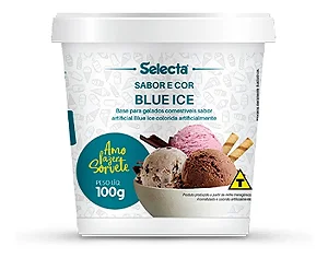 BASE P/GELADOS COMESTIVEIS SABOR ARTIFICIAL BLUE ICE 100GR 1un