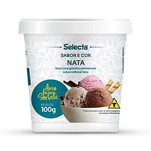 BASE P/GELADOS COMESTIVEIS SABOR ARTIFICIAL NATA 100GR 1un