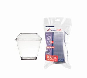 KIT POTE ACRILICO 180ML C/10 UND