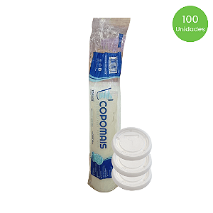 TAMPA 100 ML SEM FURO C/ 100 UN