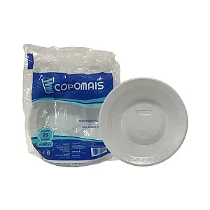 PRATO 15CM FUNDO C/ 10 UN