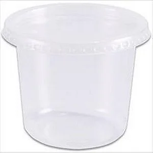 KIT POTE/TAMPA PP REDONDO 350 ML - 24 UN - DANUBIO