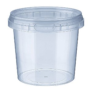 KIT POTE/TAMPA REDONDO 1000ML 24 UN - DANÚBIO