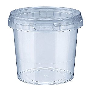 KIT POTE/TAMPA REDONDO 1000ML 24 UN - DANÚBIO