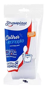COLHER REFEICAO CRISTAL C/50 UND CSC-603 STRAWPLAST