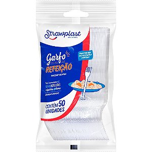 GARFO REFEICAO CRISTAL C/50 UNID STRAWPLAST