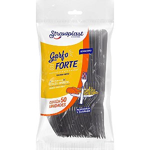 GARFO FORTE PRETO C/50 UND