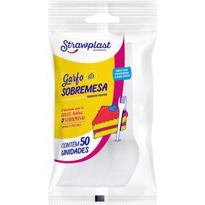 GARFO FESTA SOBREMESA BRANCO C/50 UND