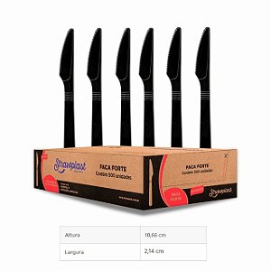 FACA FORTE PRETA GRANEL C/500 UND