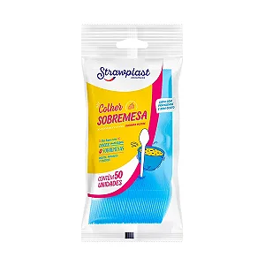 COLHER FESTA AZUL CLARO C/50 UND