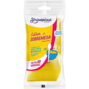 COLHER FESTA AMARELA C/50 UND