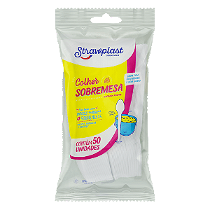 COLHER FESTA BRANCA C/50 UND