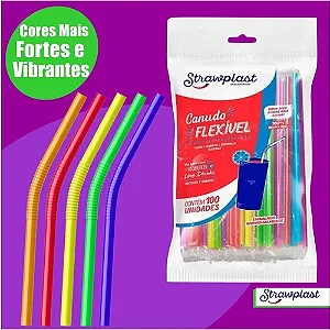 CANUDO 6MM SACHE FLEX COLORIDO C/100
