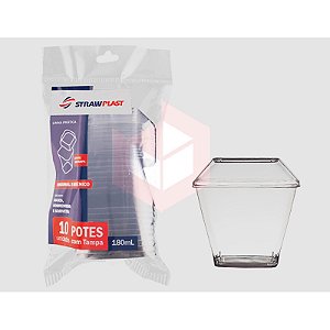 TAMPA ACRIL. POTE 180ML CR C/10 TP180