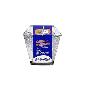 GARFO APERITIVO CRISTAL COM 180 UNIDADES