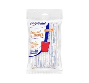 CANUDO PAPEL BRANCO SACHE 6MM C/100