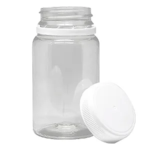 FRASCO PET 38MM 75ML COM TAMPA C/10 UND