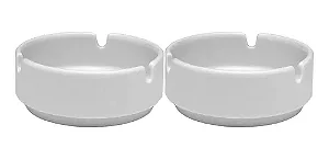 Cinzeiro de Porcelana Branco 8cm