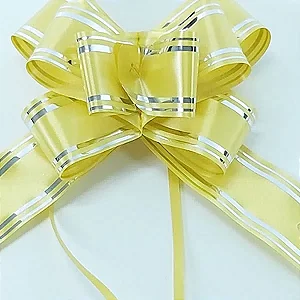 LACO 85X5 AMARELO COM LISTRA PRATA C/10 UND