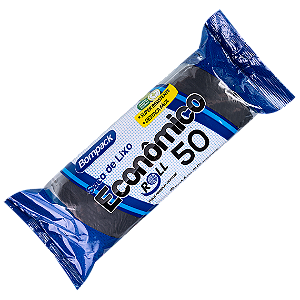 SACO DE LIXO BOMPACK ECONOMICO PRETO 50 LITROS C/50 63x80cm