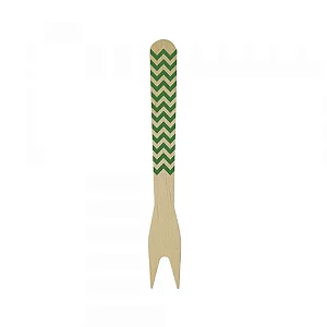 GARFO MADEIRA ZIG ZAG VERDE C/12 UND