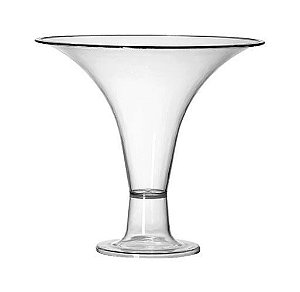 TACA DECORATIVA ACRILICA TRANSP 1,2LT