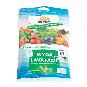 SACO LAVAR E GUARDAR VERDURAS C/10