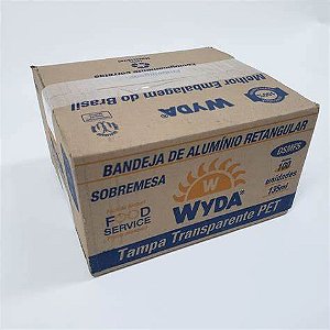 FOLHA DE ALUMINIO MOLDADA 135 ML C/ TAMPA PET C/100