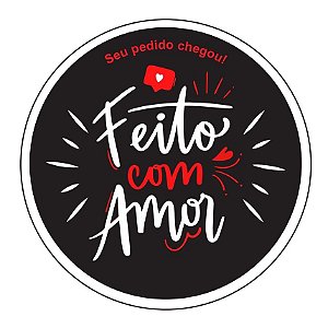 ETIQUETA COMEMORATIVA H-11 PCT 100 UN FEITO COM AMOR PRETO