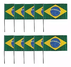 PALITO BANDEIRA DO BRASIL C/10