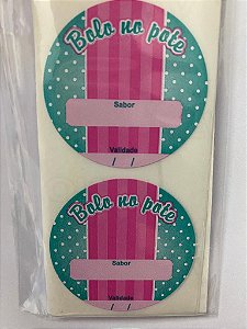 ETIQUETA RED.BOLO POTE SABOR/VALIDADE C/60 UND