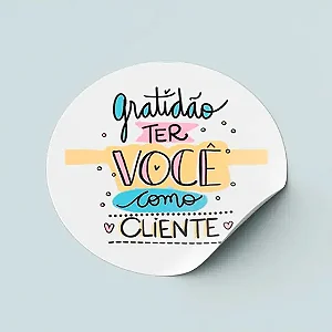 ETIQUETA COMEMORATIVA H-15 PCT 100 UN GRATIDAO CLIENTE