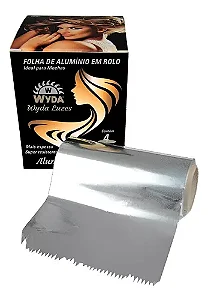 FOLHA ALUMINIO P/MECHA C/4ROL 12CMX50MT
