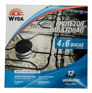 PROTETOR FOGAO 4/6 BOCAS C/12 27X27CM