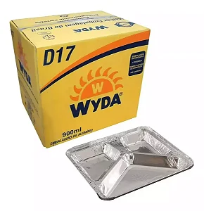 MARMITEX ALUMINIO 900ML COM 3 DIVISORIAS c/100