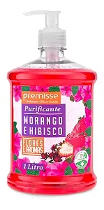 SABONETE MORANGO E HIBISCO 1 LITRO