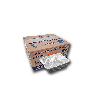 FOLHA ALUMINIO RETANG 135ML DSM CX C/100