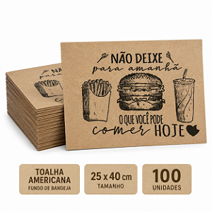 TOALHA PAPEL AMERICANA 25X40CM C/100 LANCHE
