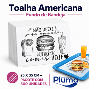 TOALHA PAPEL AMERICANA 25X40CM C/500 LANCHE