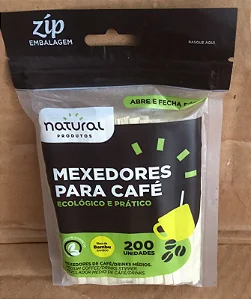 MEXEDORES DE CAFE/DRINK MEDIO DE BAMBU C/200 UND