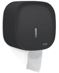 DISPENSER PAPEL HIGIENICO ROLAO 300MTS PRETO INVOQ