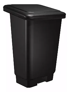 LIXEIRA RETANGULAR 50 LITROS PRETA