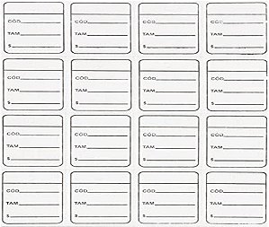 ETIQUETA PRECO/TAMANHO/CODIGO 30X40 BORDA