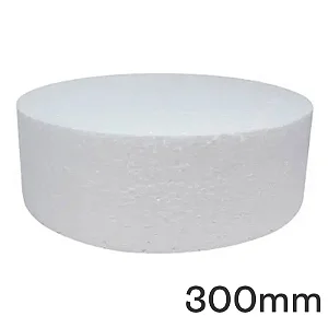BASE ISOPOR BOLO FALSO 300MM REDONDO