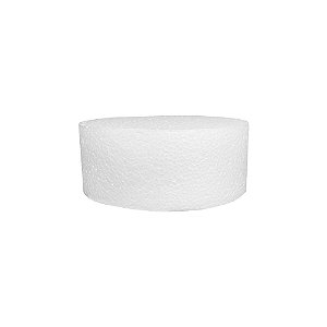 BASE ISOPOR BOLO FALSO 25CM DIAM. RED 10CM ALTURA