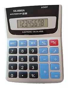 CALCULADORA DE MESA GATTE 8985 B C/1 UNIDADE NA CX