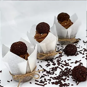 FORMA TULIPAS BRANCA 50X80 C/25 UND