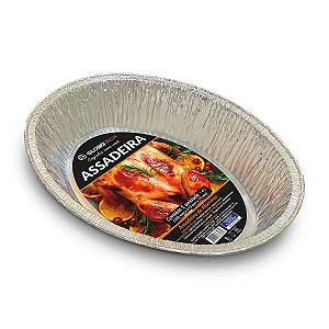 ASSADEIRA ALUMINIO GLOBOPACK 4.000ML UNIDADE